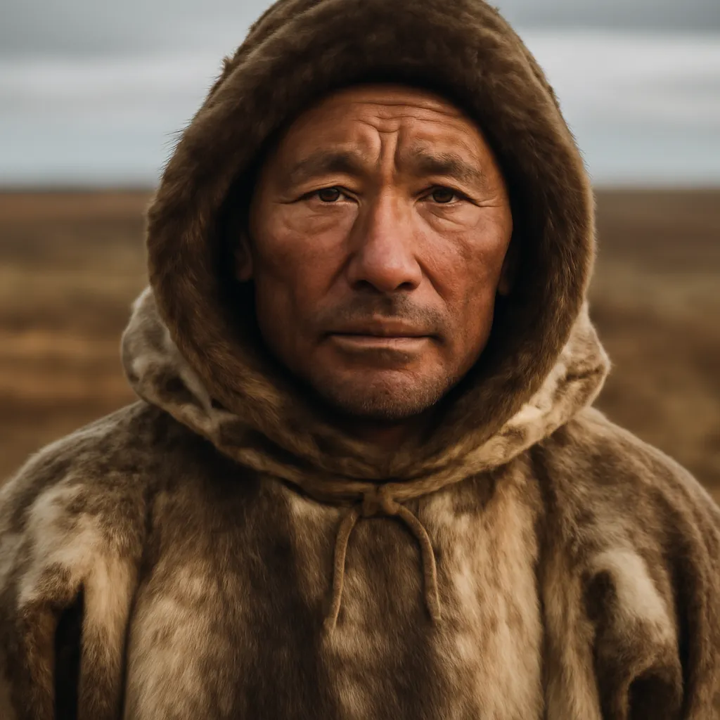 Portrait de Mikhail Riabov, éleveur de rennes nenets en Yamalo-Nenetsie